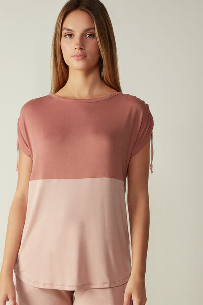 Short-Sleeved Lounginess Modal Top