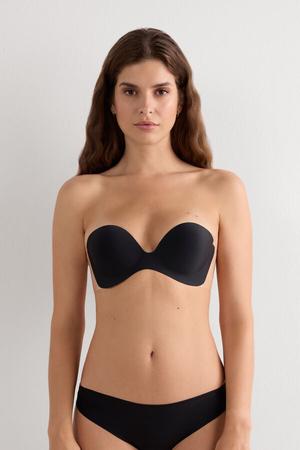 Strapless Bra with Transparent Back