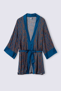 Quimono em Cetim de Viscose Go Animalier