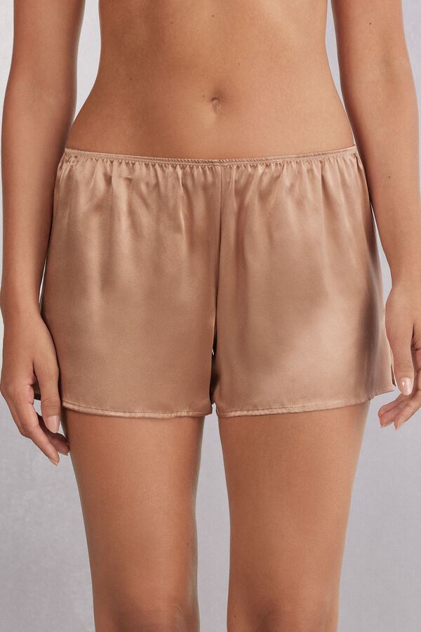 Smooth Silk-Satin Shorts