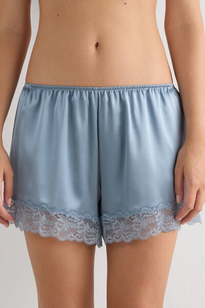Pantaloncino in Seta con Pizzo