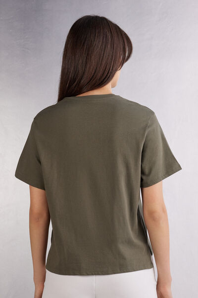 Maglia Manica Corta Boxy Fit in Cotone