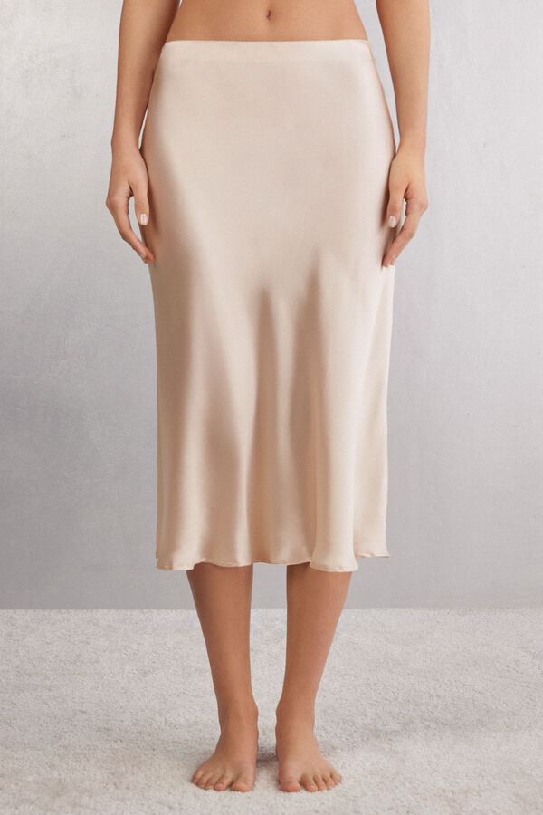 Silk Midi Skirt