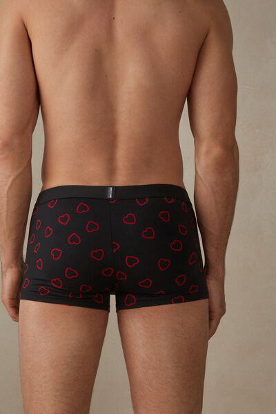 Boxershorts mit Valentinstags-Print aus elastischer Supima®-Baumwolle