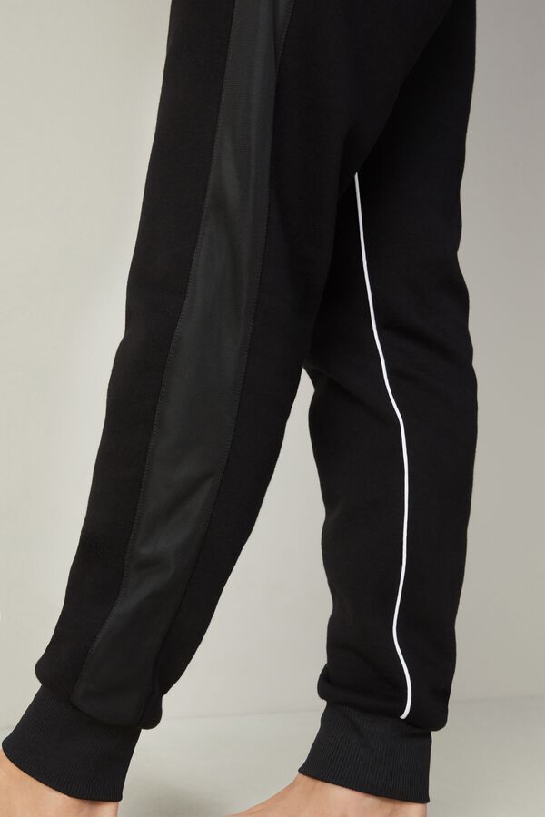 Sweatpants with Acetate Inserts