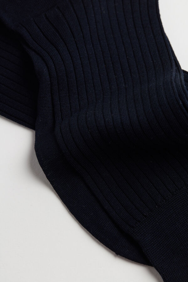 Short Ribbed Egyptian Cotton Socks