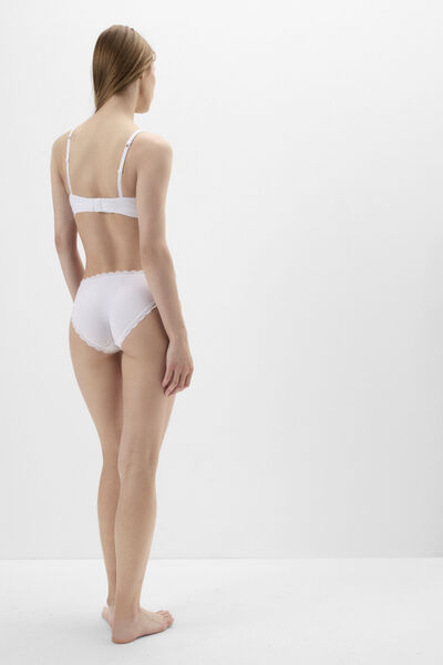 Culotte en coton et dentelle
