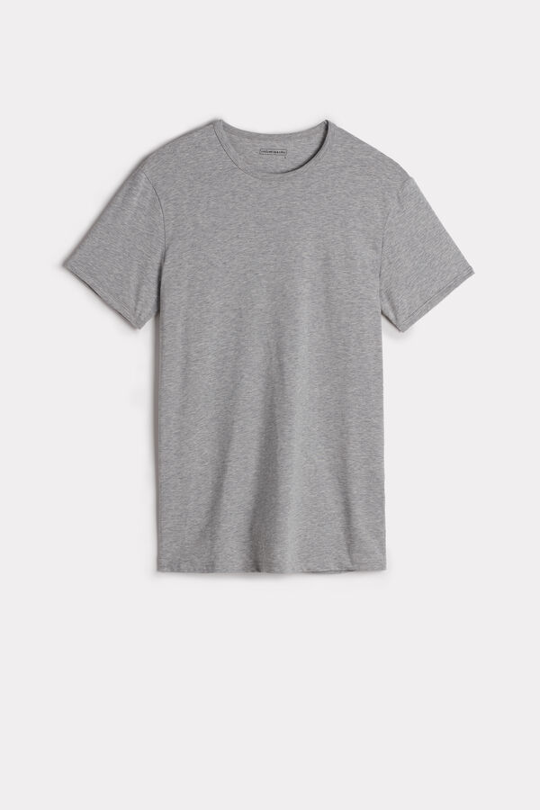 Short-Sleeve Warm-Handle Cotton Top