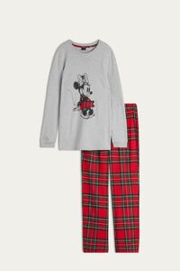 Tartan Minnie Warm Cotton Pajamas