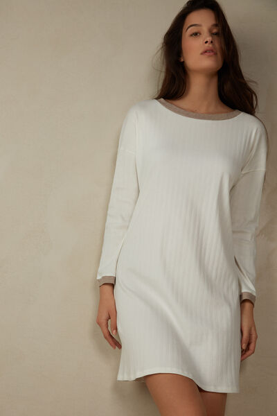 Cotton Ribs Nightgown