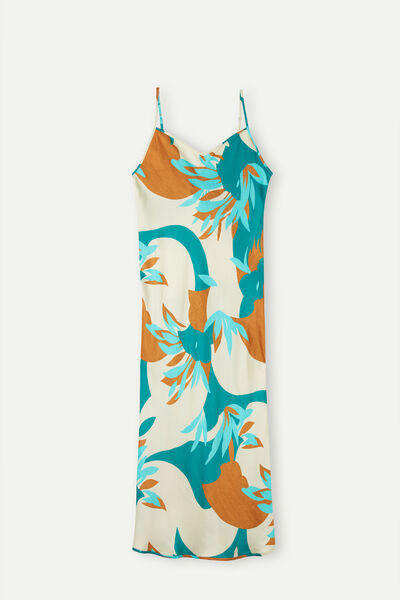 Summer Vibes Long Viscose Satin Slip