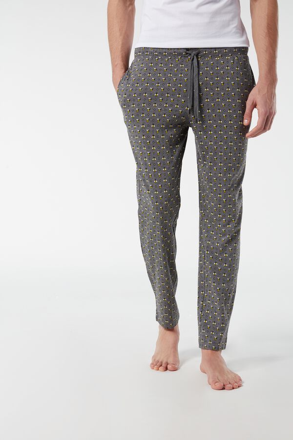 Long Printed Jersey Trousers