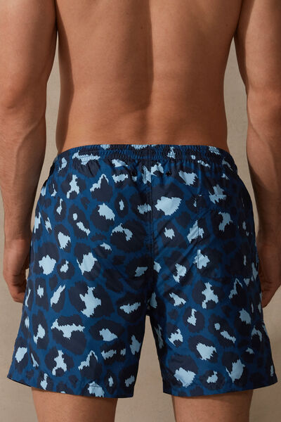 Leopard-Print Swim Shorts