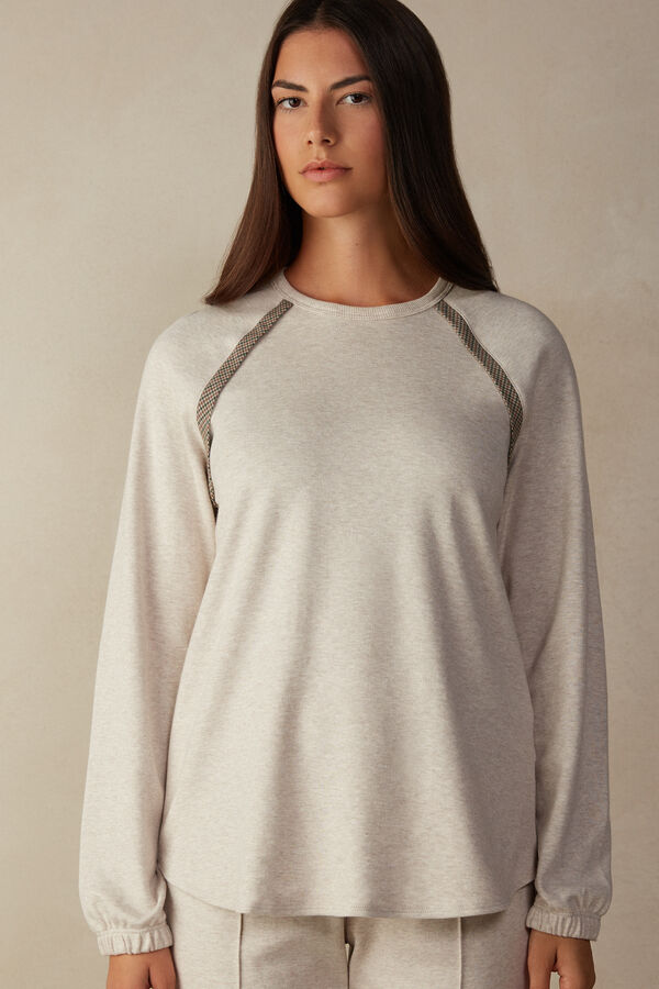 Slow and Cozy Warm Cotton Long-Sleeved Top