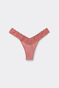 ‘80s-Style Lace and Microfibre Brazilian Briefs