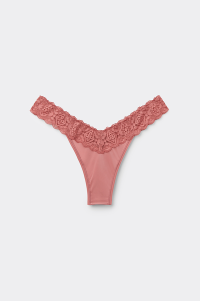 ‘80s-Style Lace and Microfibre Brazilian Briefs