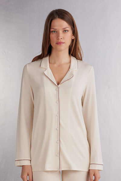 Long-Sleeve Micromodal Jacket