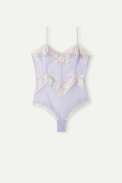 Pretty Flowers Tulle and Lace Bodysuit