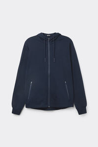 Zip-Up Cotton Sweatshirt