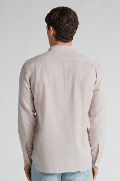 Chemise en lin et coton