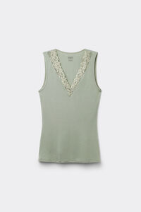 Canotta in Modal e Pizzo Pretty Flower