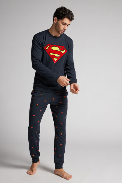 Pijama Comprido DC Comics Super-Homem em Algodão