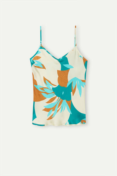 Top in Raso di Viscosa Summer Vibes
