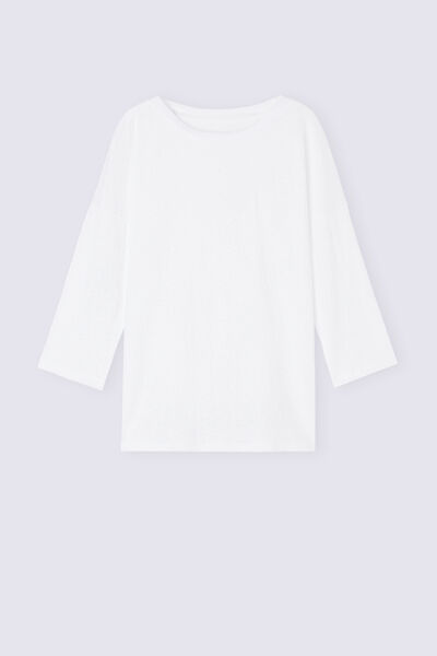 Maglia Scollo a Barchetta in Lino