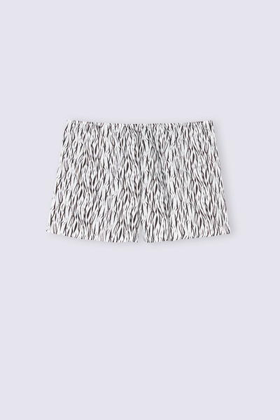 Calções em Cetim de Viscose Go Animalier