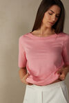 Tričko s Krátkym Rukávom a Lodičkovým Výstrihom z Bavlny Supima® Ultrafresh