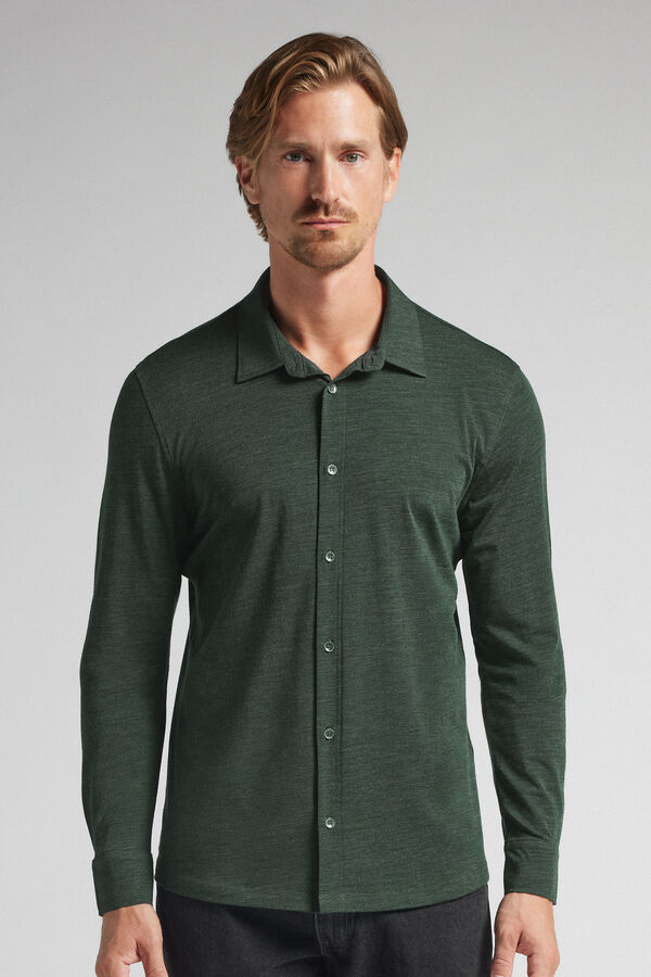Long Sleeve Shirt in Merino Wool