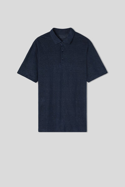 Polo Manica Corta in Lino