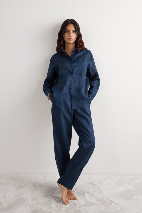 The Pure Linen Plain-Weave Linen Shirt