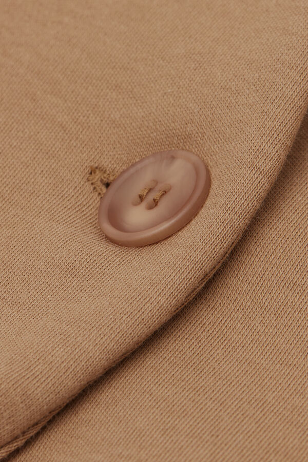 Giacca in Cotone Pesante con Bottone