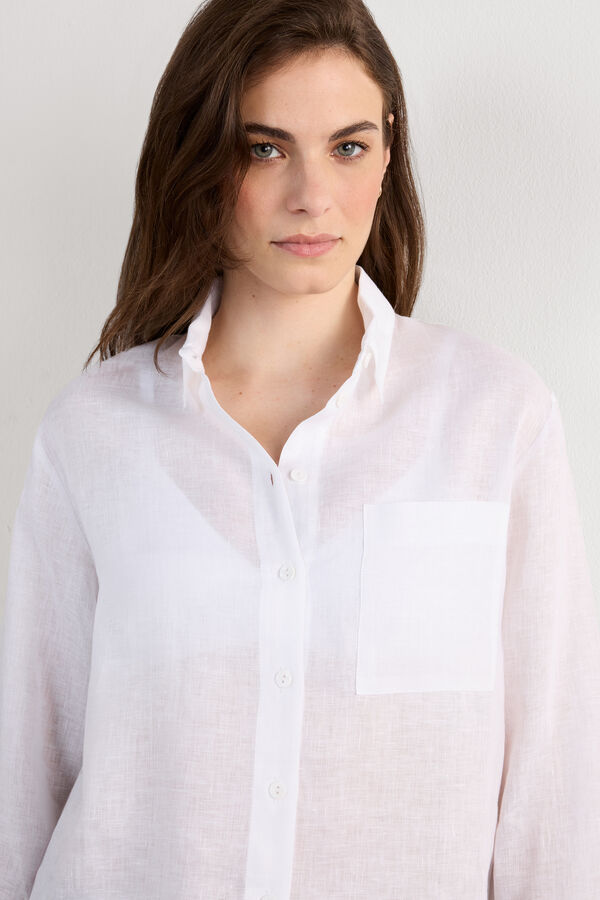 The Pure Linen Plain-Weave Linen Shirt