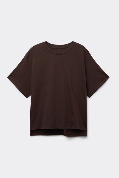 Maglia Manica Corta Boxy Fit in Cotone