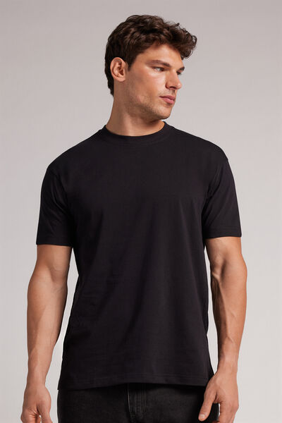 T-shirt Muscle Fit em Algodão