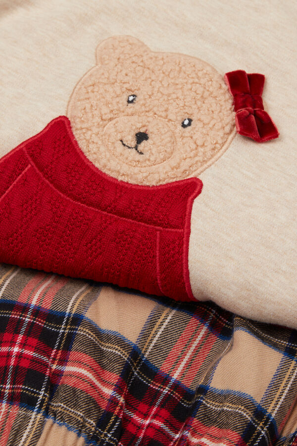 Pijama de Algodón con Osito
