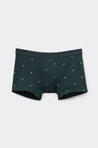 Boxershorts aus Superior-Baumwolle mit Glücksklee-Print
