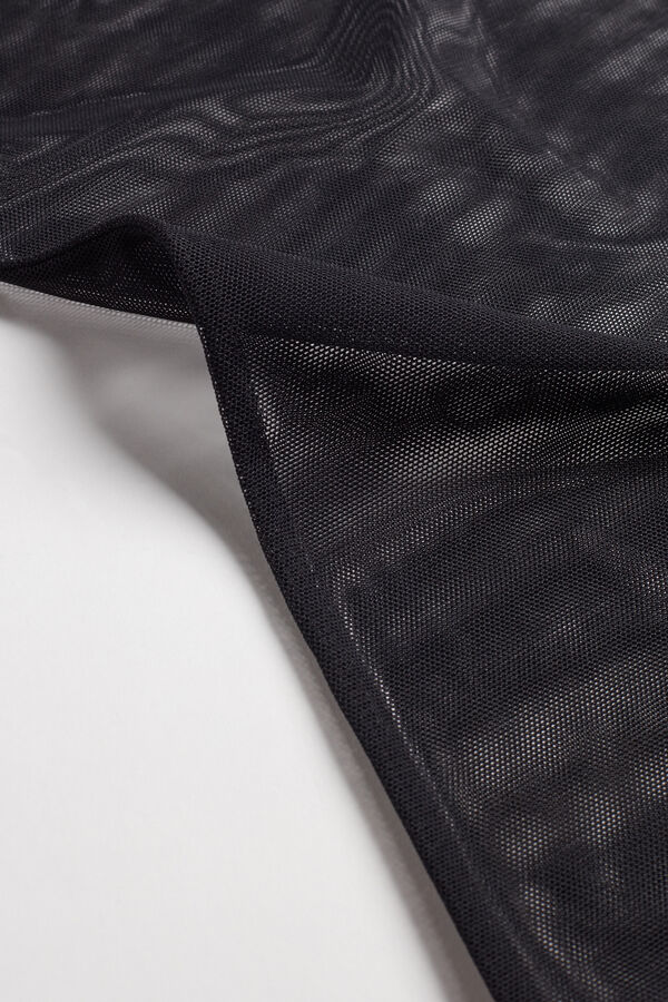 Tulle Top with Spaghetti Straps