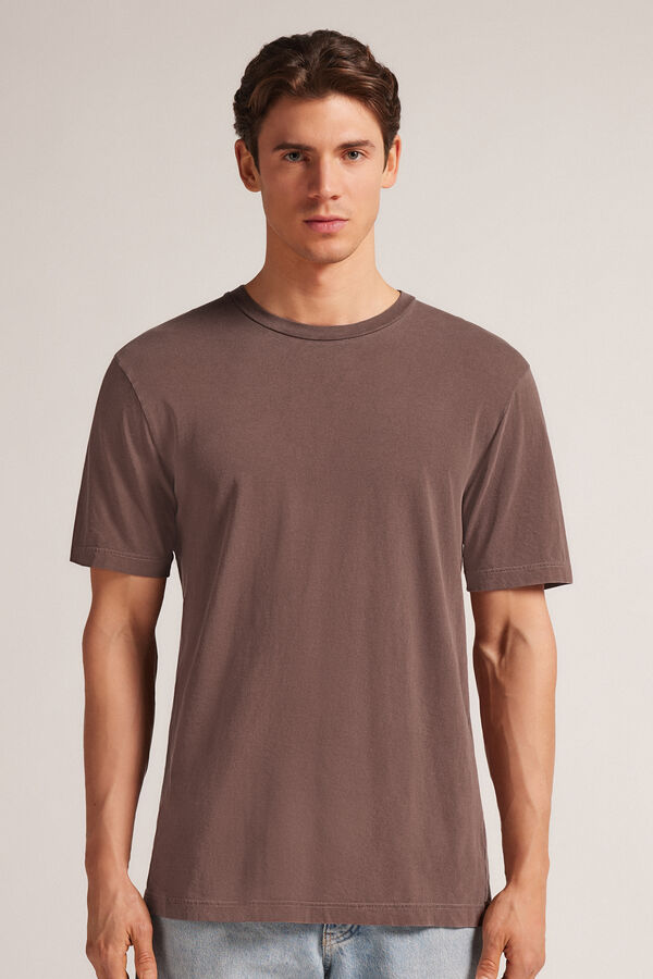 T-shirt i bomull Washed Collection