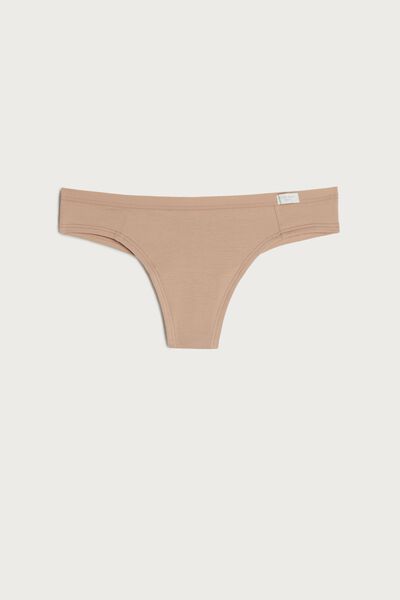 Natural Cotton Brazilian Panties