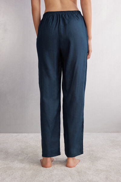Plain-Weave Linen Trousers