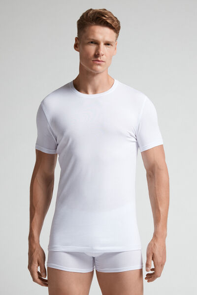 T-shirt in Cotone Superior Elasticizzato