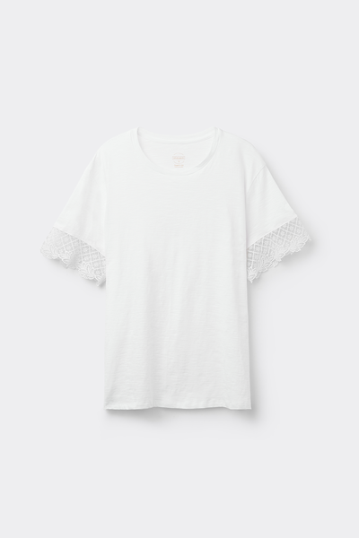 Sophisticated Allure Short-Sleeved Cotton Top
