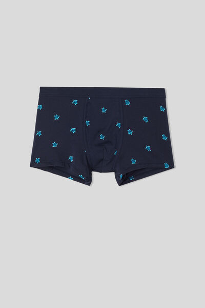 Natural Fresh Cotton Boxers with Turtle Print