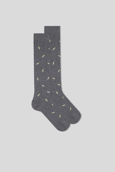 Long Patterned Soft Cotton Socks