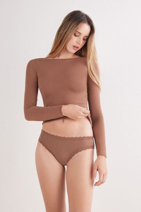 Cotton and Lace Knickers