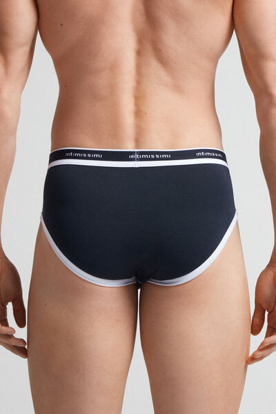 Stretch Supima® Cotton Brief with Logo Detail