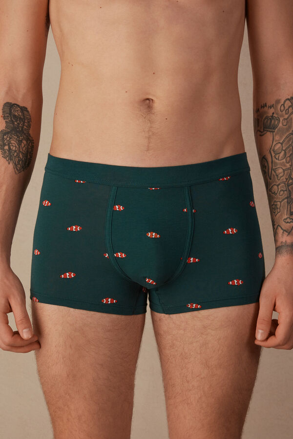 Clownfish Print Natural Fresh Supima® Cotton Boxers